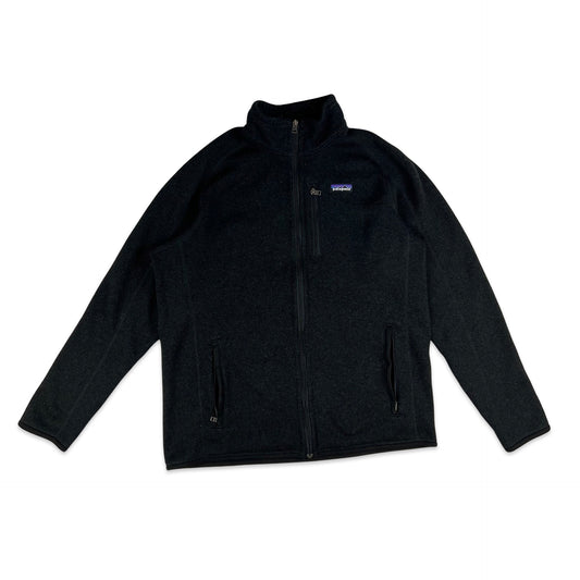 Vintage Patagonia Zip Through Fleece Black L XL