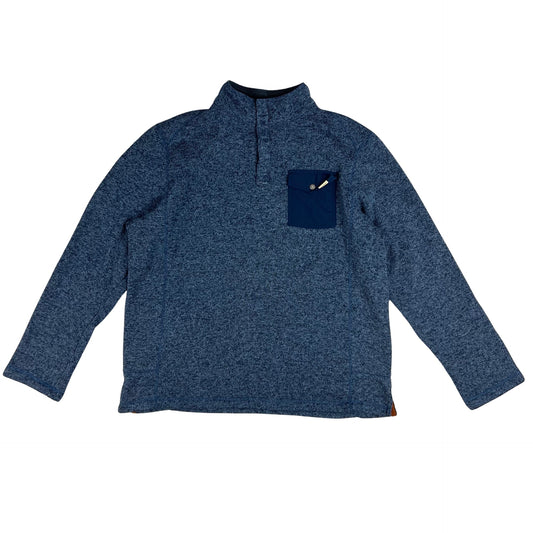 Vintage Woolrich T Snap Fleece Blue Medium L XL