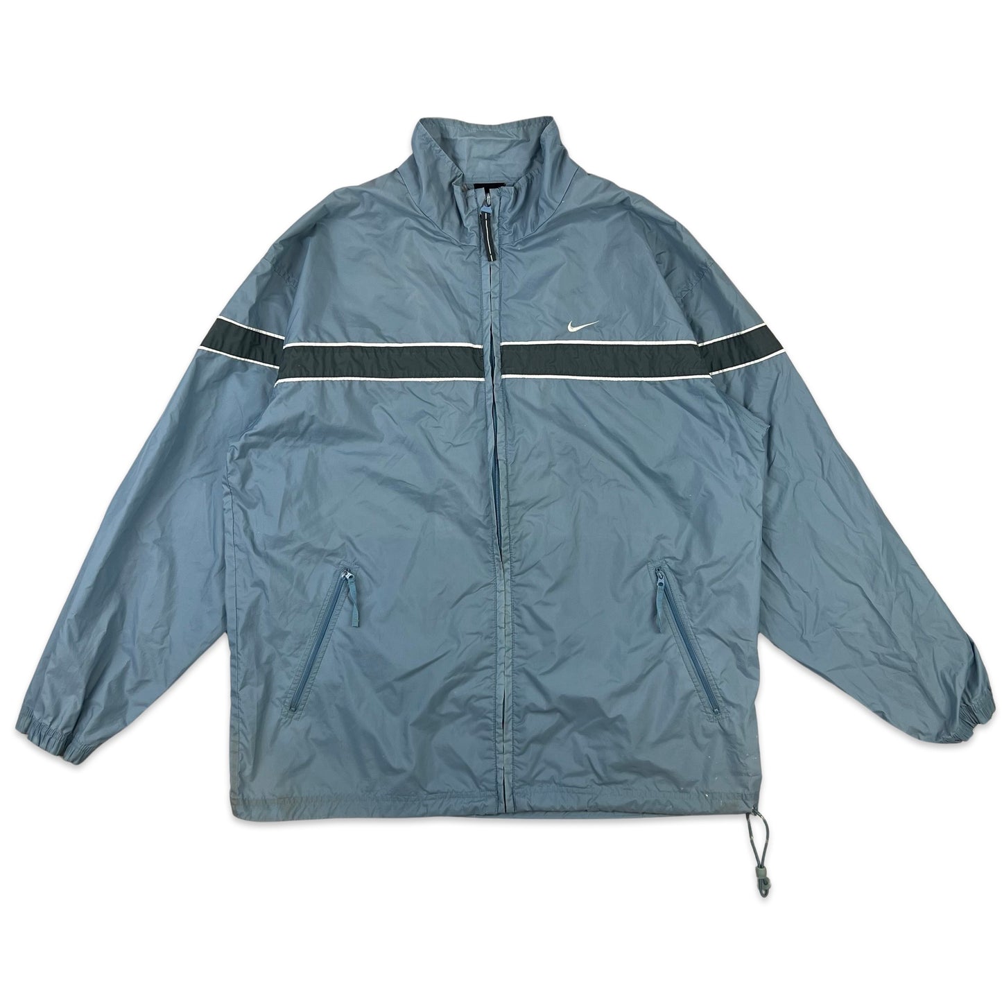 Vintage 90s Nike Windbreaker Jacket Blue Size Large