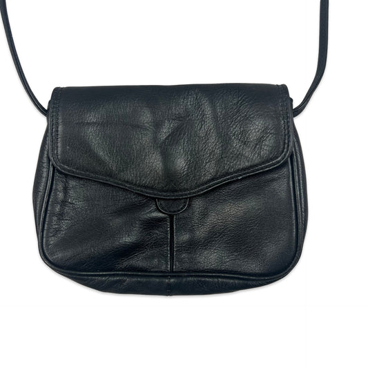Vintage 90s Black Mini Shoulder Handbag