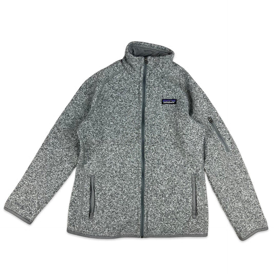 Vintage Patagonia Zip Through Fleece Grey XS S