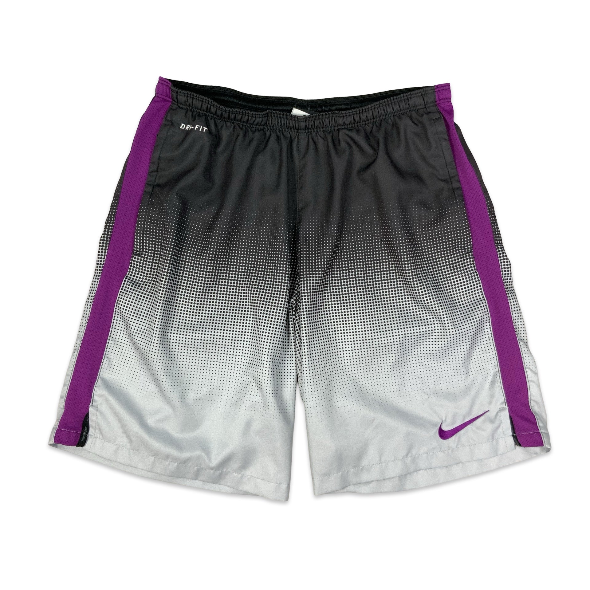 Nike Black Grey Purple Sports Shorts M L