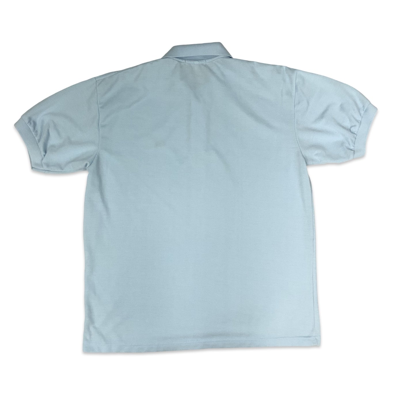 Vintage 80s Chemise Lacoste Light Blue Polo Shirt L XL