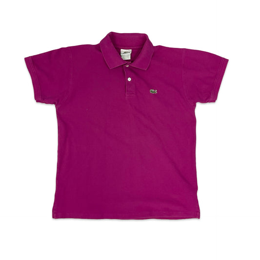 Lacoste Pink Polo Shirt S M