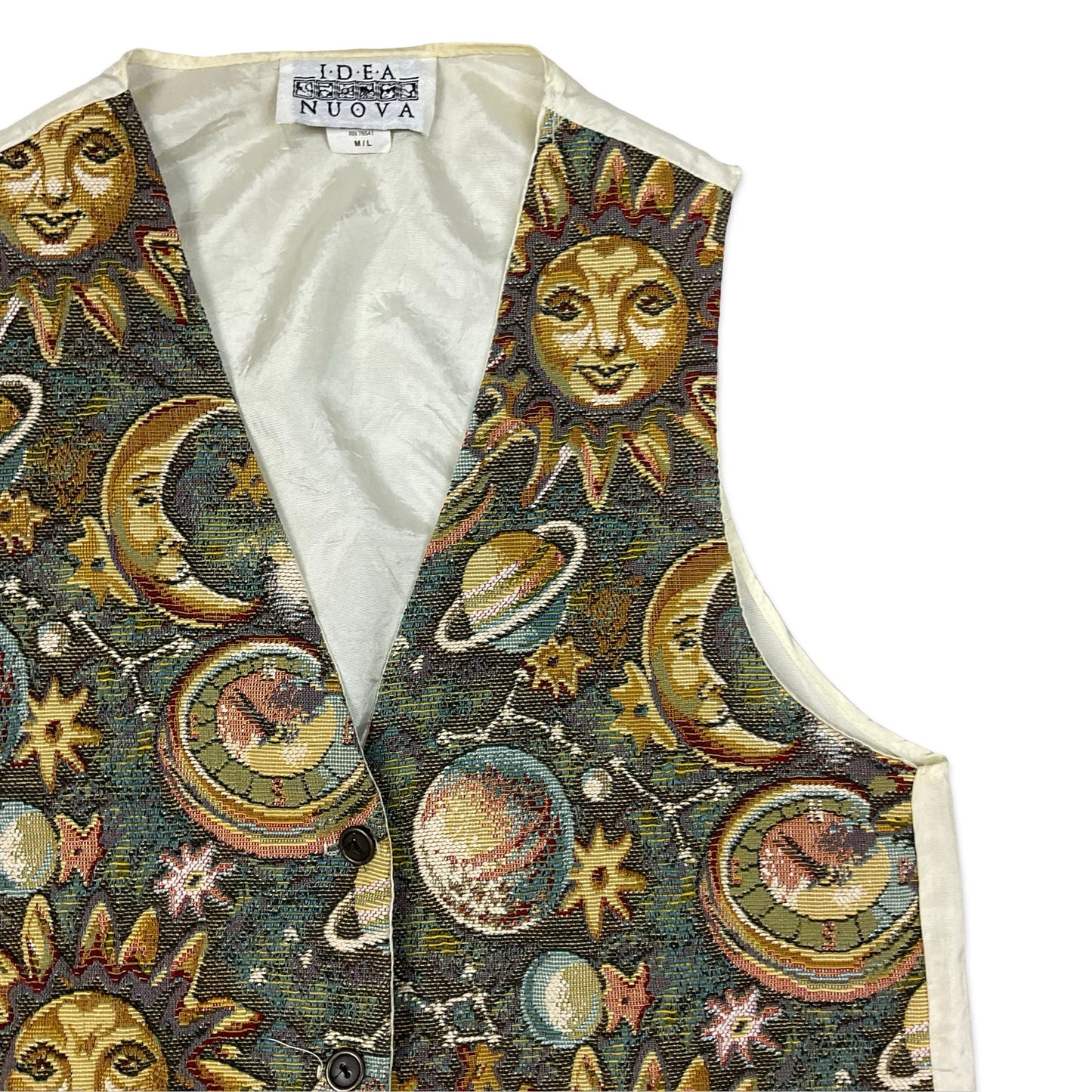 Vintage Astronomy Print Waistcoat 10