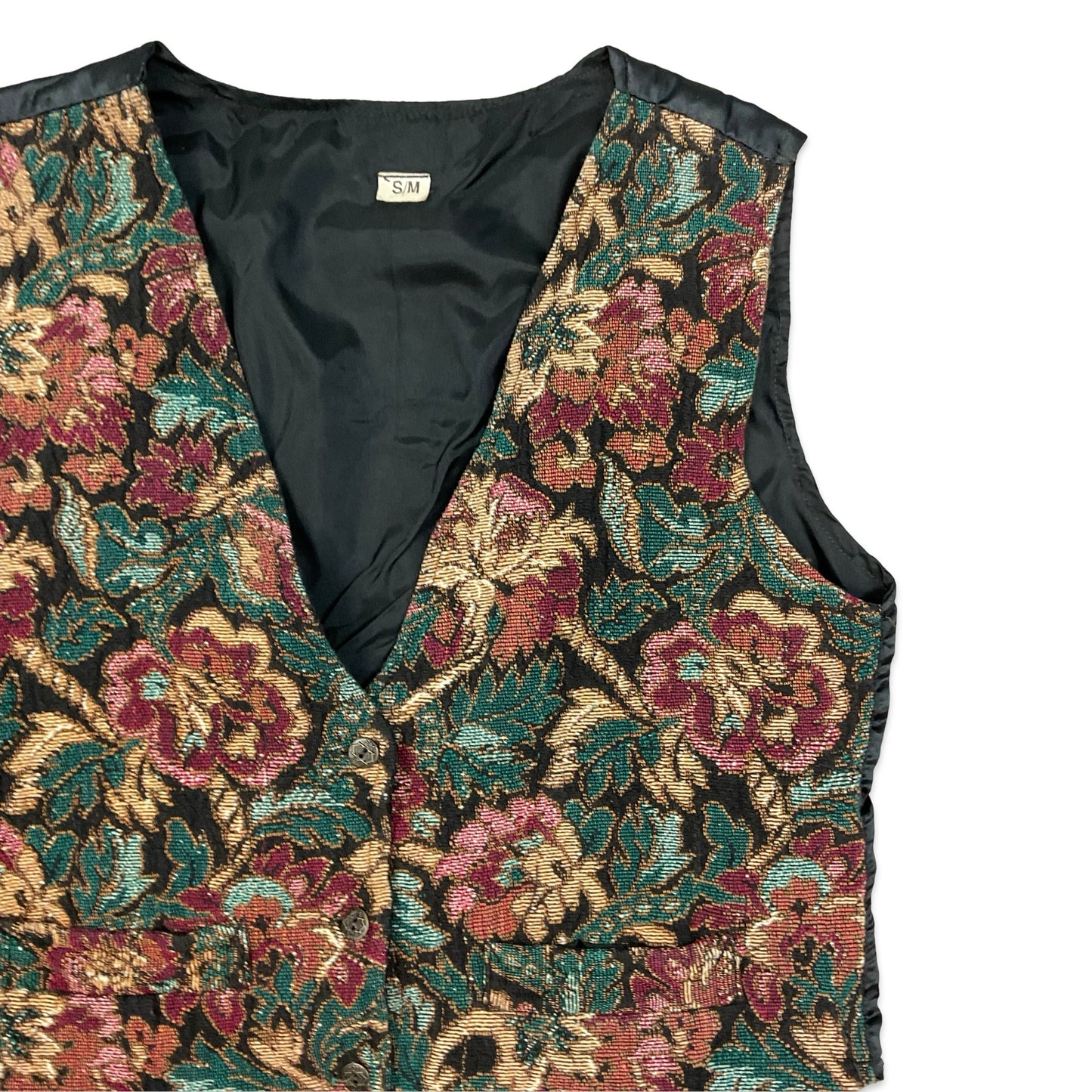 Vintage Botanical Print Waistcoat 10