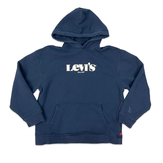 Levi's Navy Spell Out Pullover Hoodie M