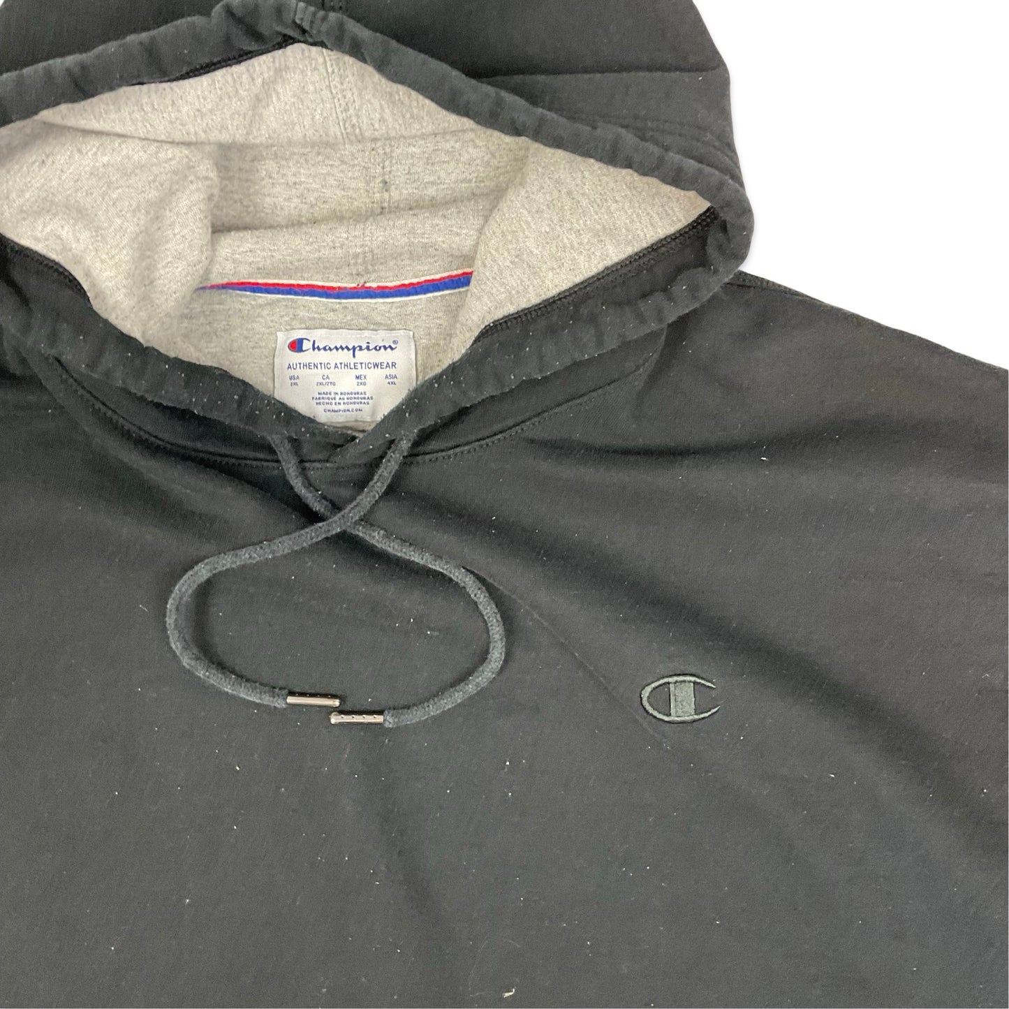 Champion Black Pullover Blank Hoodie XXL 3XL