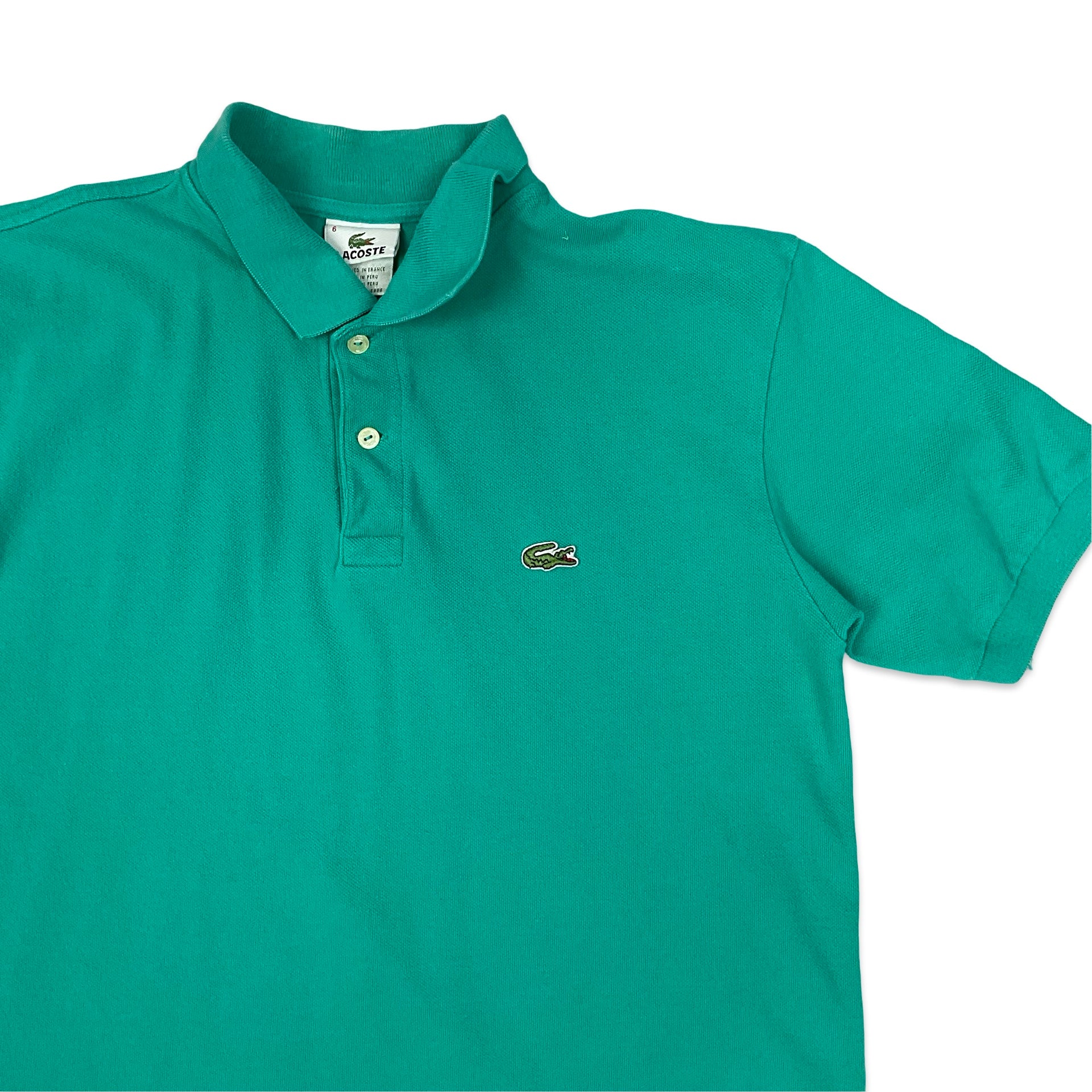 Lacoste Turquoise Polo Shirt M L Worth The Weight Vintage