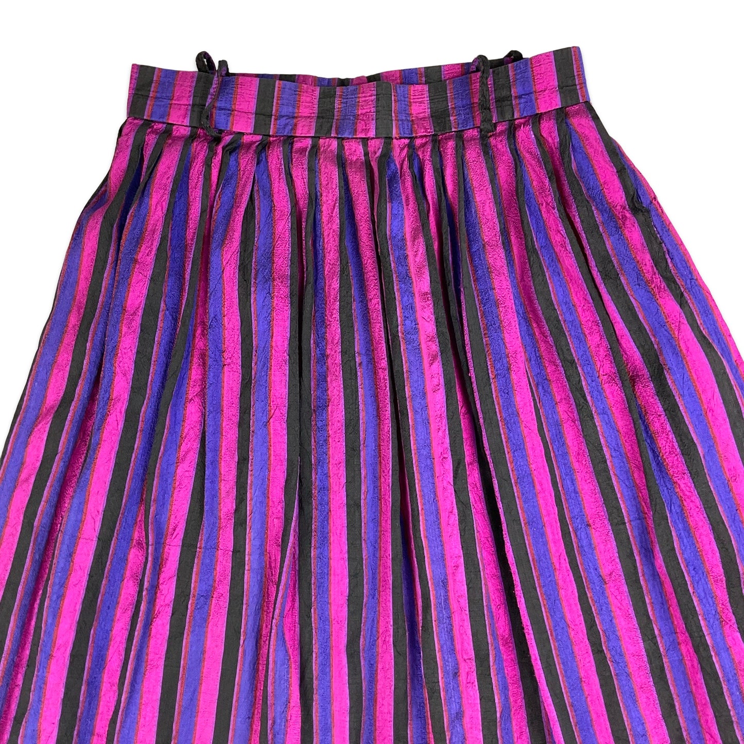 Vintage Striped Midi Skirt