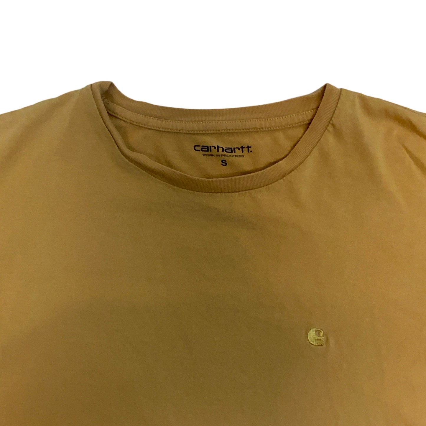 Y2K Carhartt Yellow T-shirt S