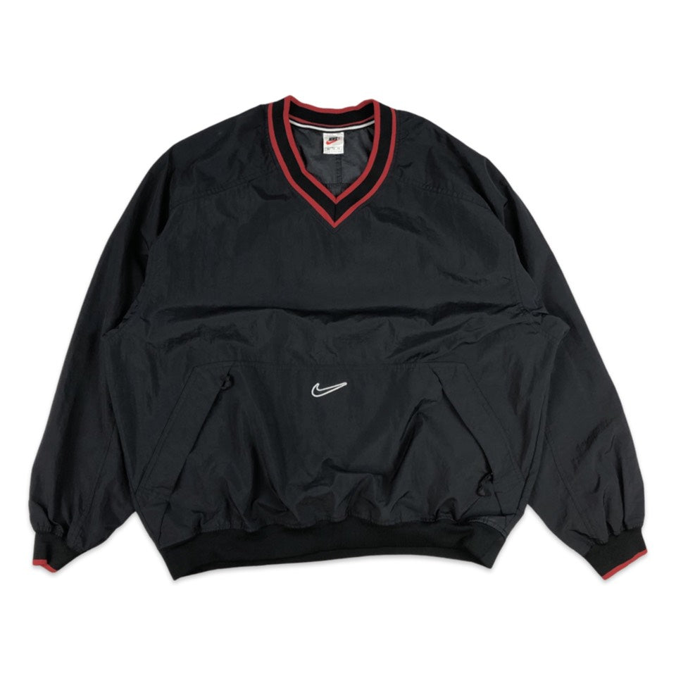 Vintage 90s Nike Black and Red Pullover Windbreaker XL XXL 3XL