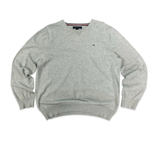 Tommy Hilfiger Grey Crew Neck Knit Sweatshirt XL