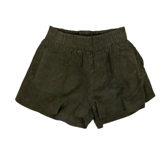 Vintage 90s ‘Diesel’ Green Suede Mini Short Shorts 6 8