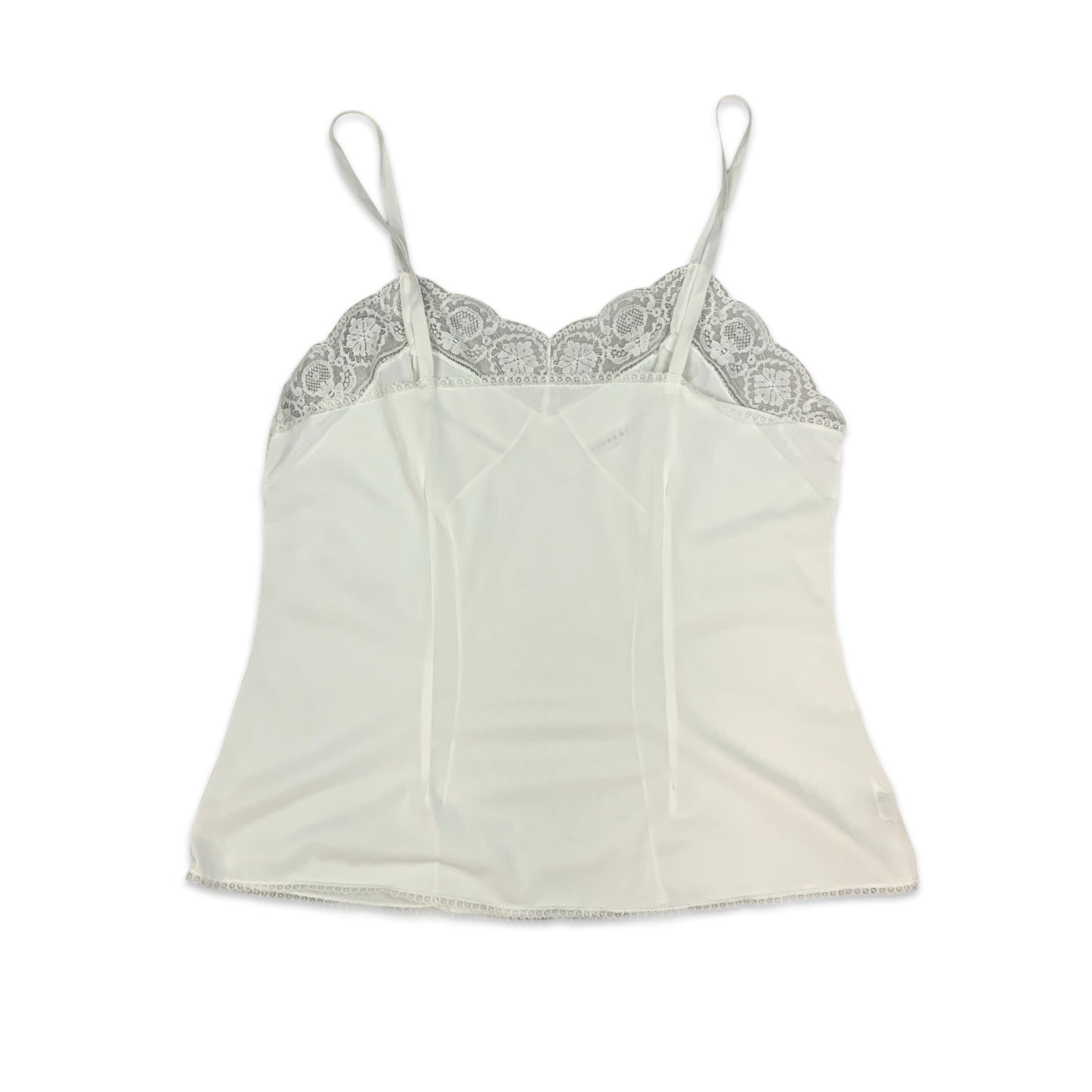 Vintage White Sheer Babydoll Top with Lace Detail 12