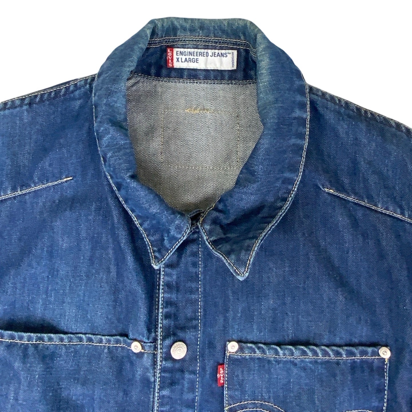 Vintage 00s (70100) Levi’s Engineered Jeans Denim Jacket M L