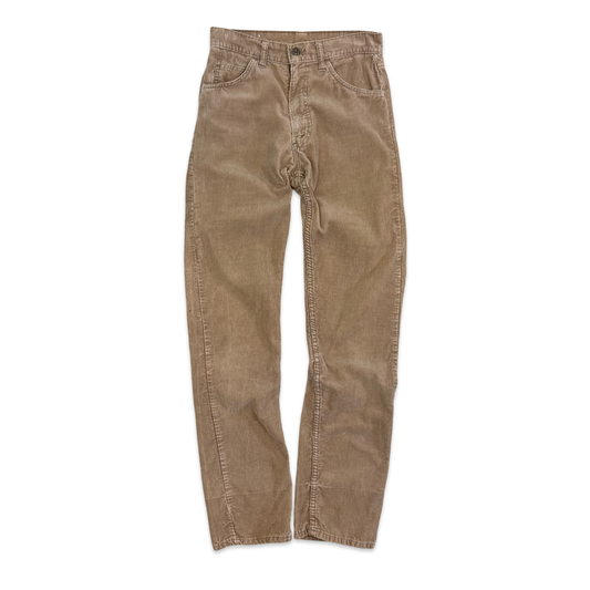 Vintage 70s Levi's Beige Corduroy Trousers 26W 31L