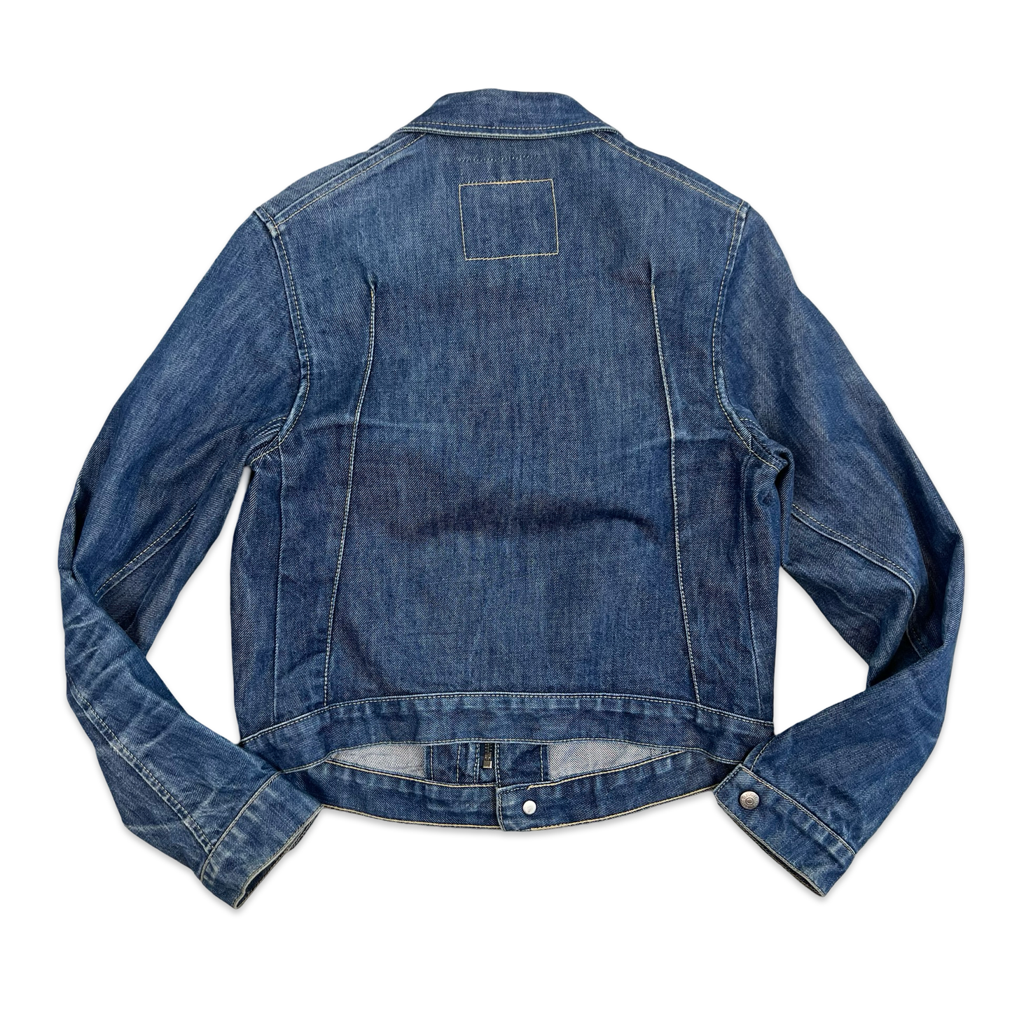 Levi's Engineered Asymmetric Blue Denim Jacket 10