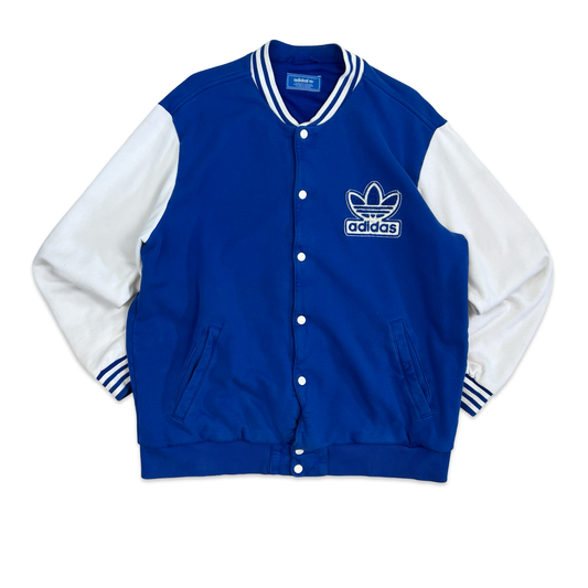 Adidas Blue & White Varsity Jacket XXL