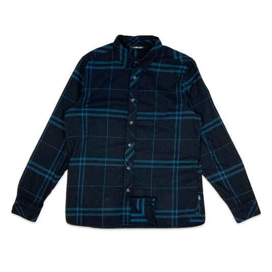 The North Face Black & Blue Plaid Flannel Shirt L