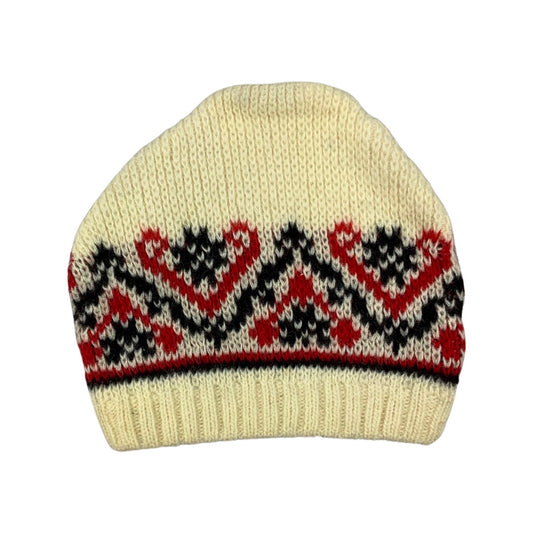 Vintage Norwegian Knitted Wool Hat