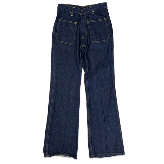 Vintage 90s Dark Blue Bootcut Jeans 10