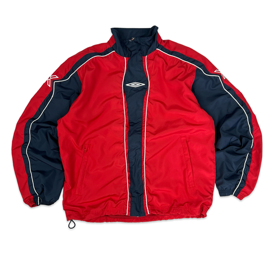 Umbro Red & Navy Windbreaker Jacket L