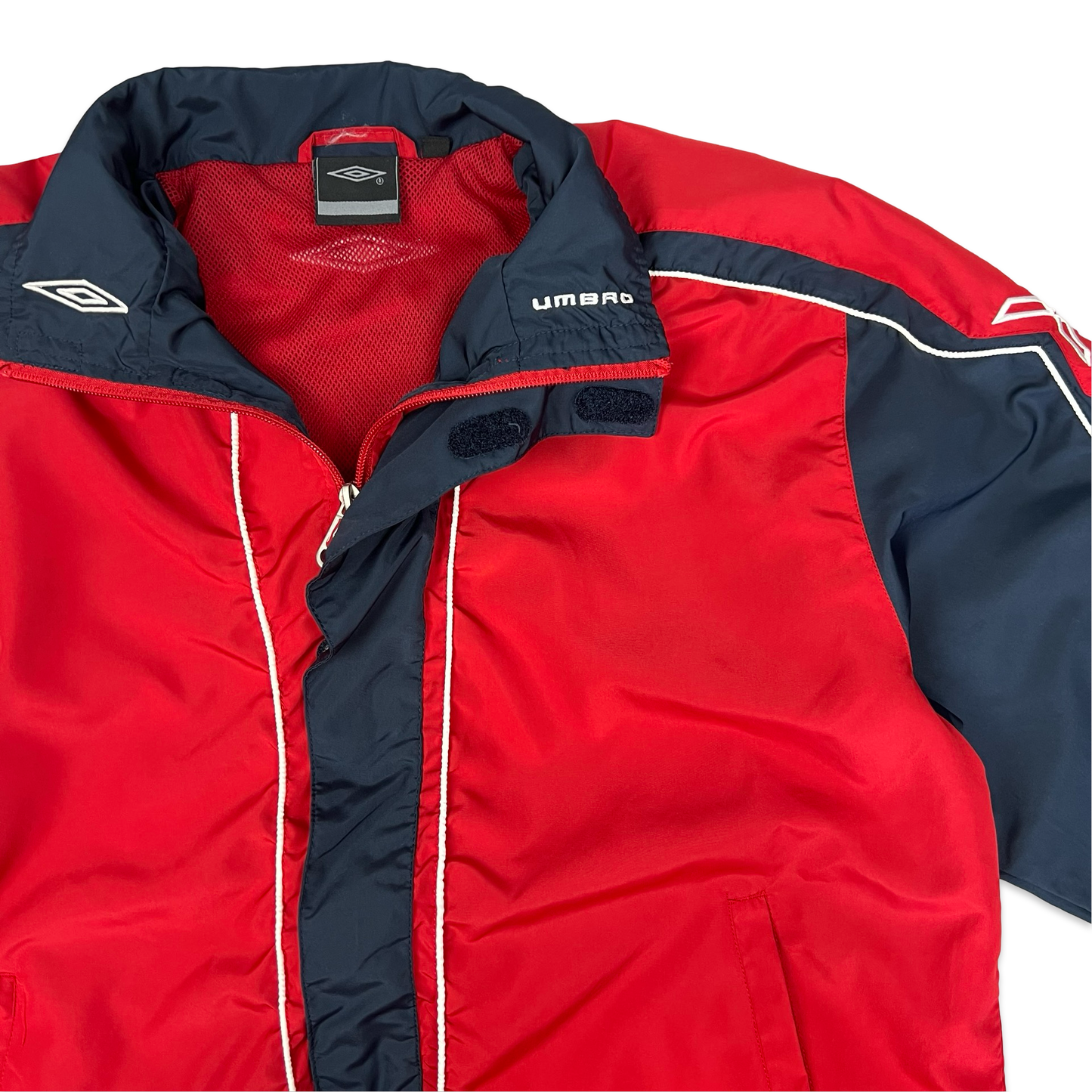 Umbro Red & Navy Windbreaker Jacket L