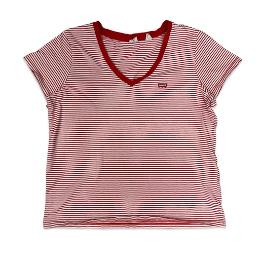 Levi's Red & White Striped Top 16
