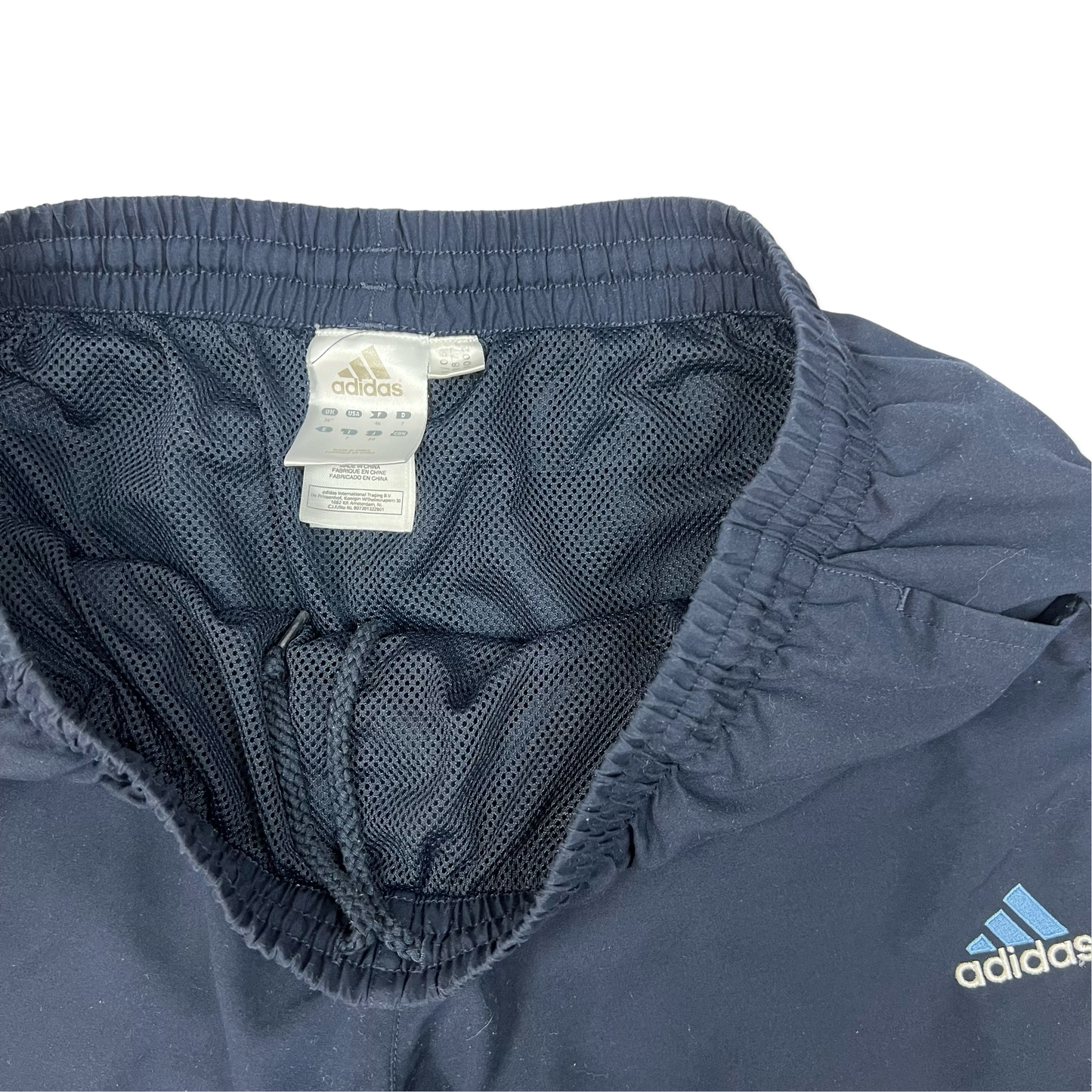 00's Adidas Black & Blue Sport Shorts L