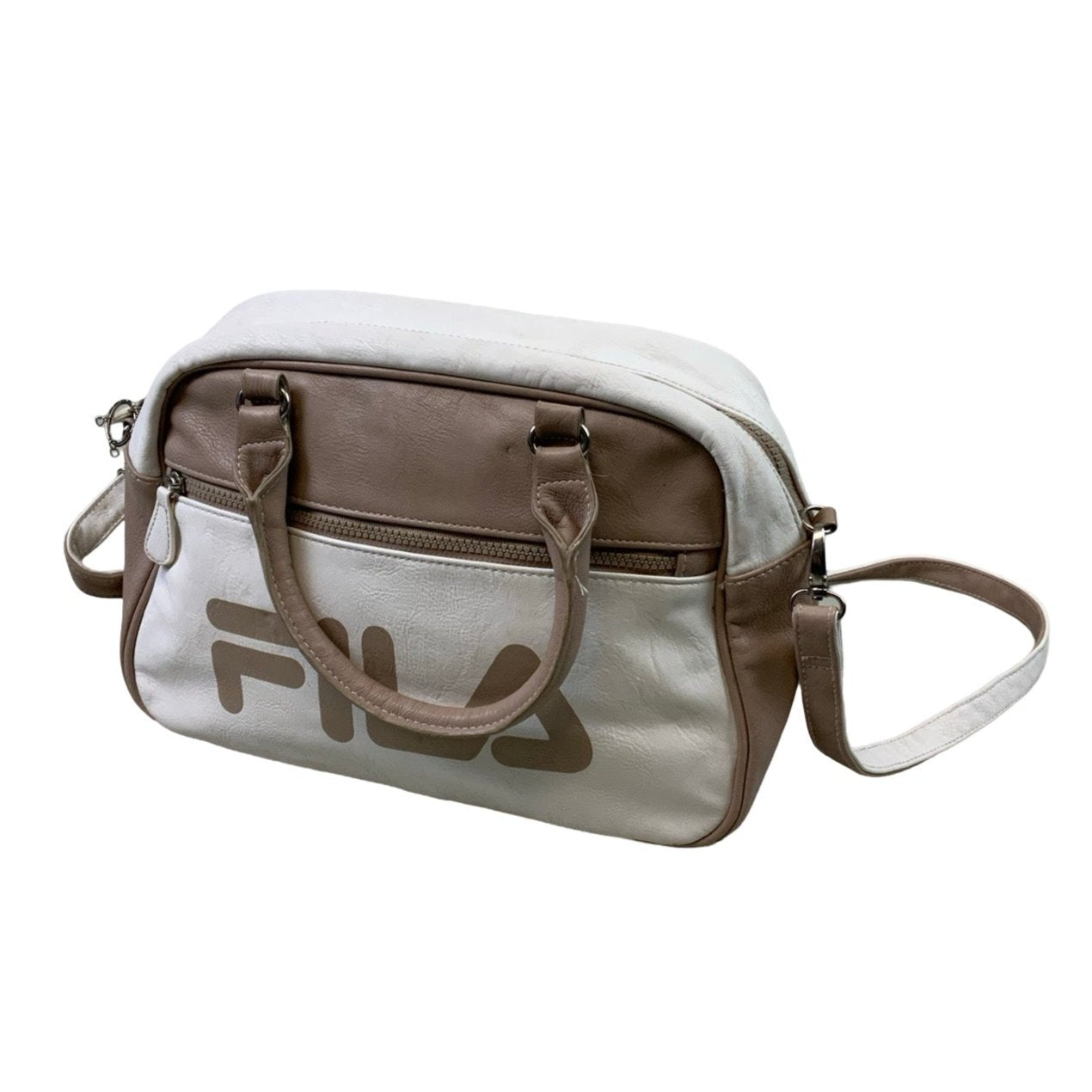 White & Cream Fila Sports Bag