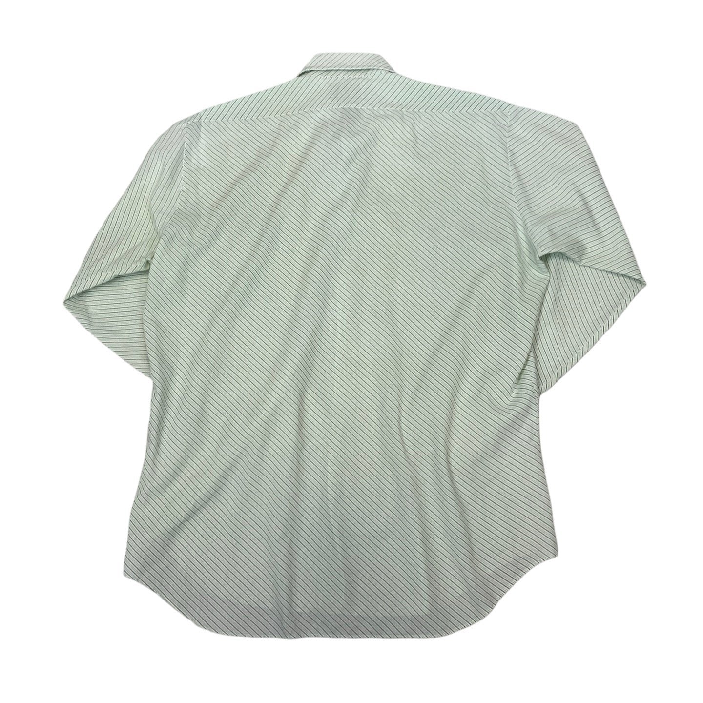 Vintage Robby Cream and Green Stripe Collar Shirt S 12