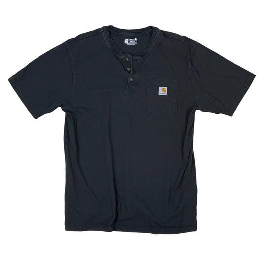 Carhartt Preloved Button Up Neckline Single Pocket T-Shirt L XL