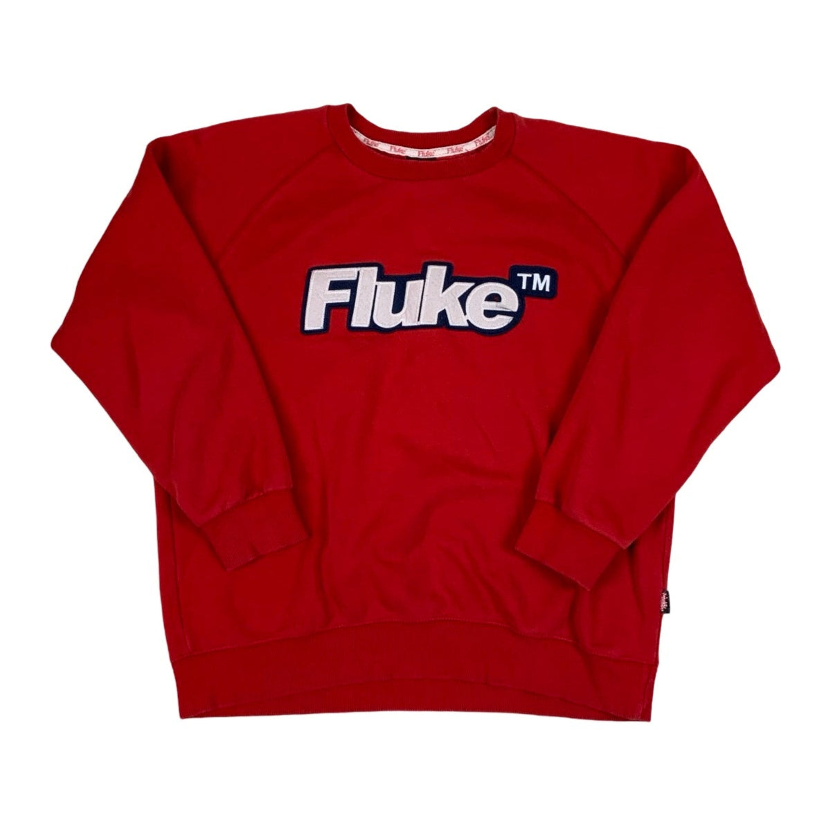 Vintage 90s Red Fluke Hiphop Graffiti Sweatshirt L XL