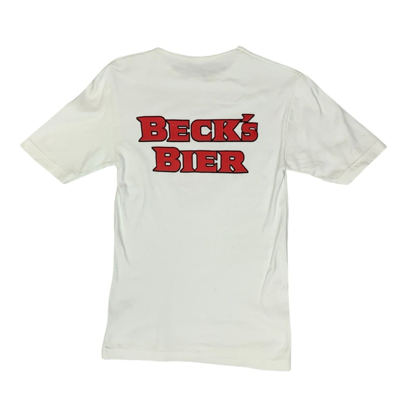 Vintage 80s 90s Becks Beer white T-Shirt S