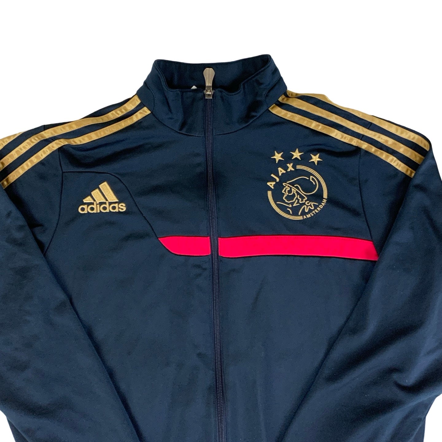 Adidas Black & Gold Ajax 2013-2014 Track Jacket S M