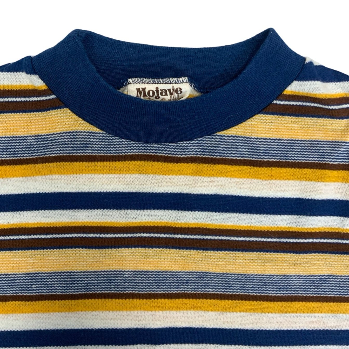 Vintage 80s Mojave Multicolour Stripe Pocket Tee S M 10 12