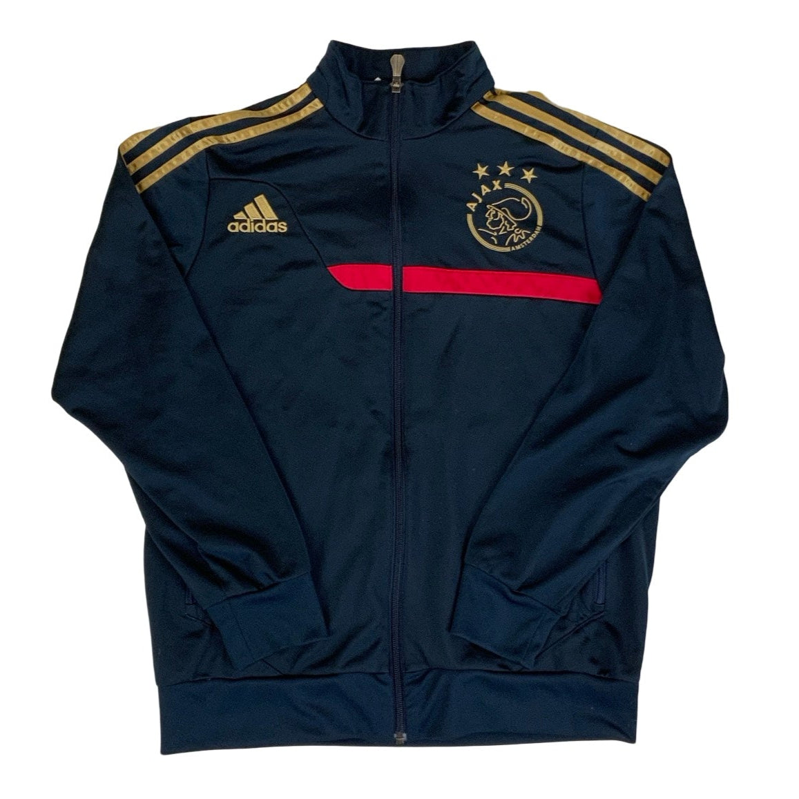 Adidas Black & Gold Ajax 2013-2014 Track Jacket S M