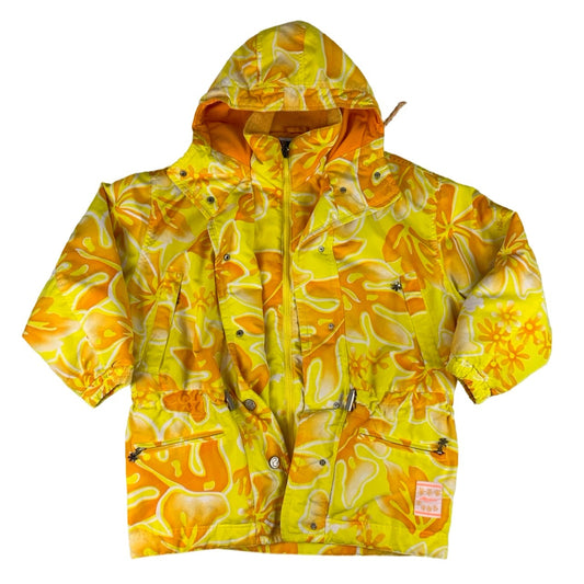 Vintage 90s Bright Pattern Hooded Elleese Ski Jacket XS S