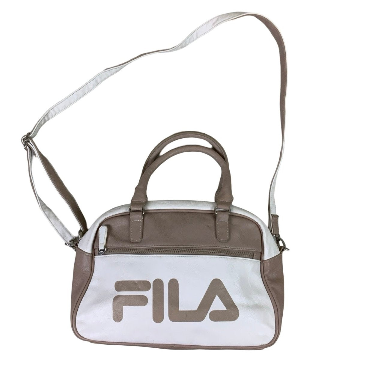 White & Cream Fila Sports Bag