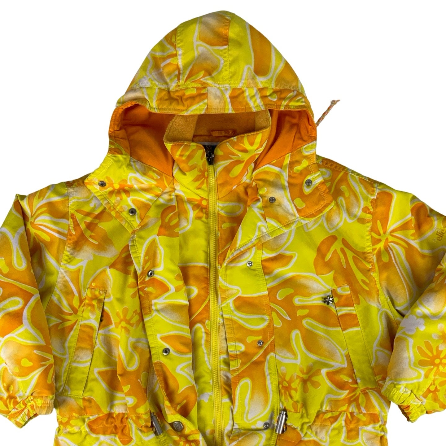 Vintage 90s Bright Pattern Hooded Elleese Ski Jacket XS S