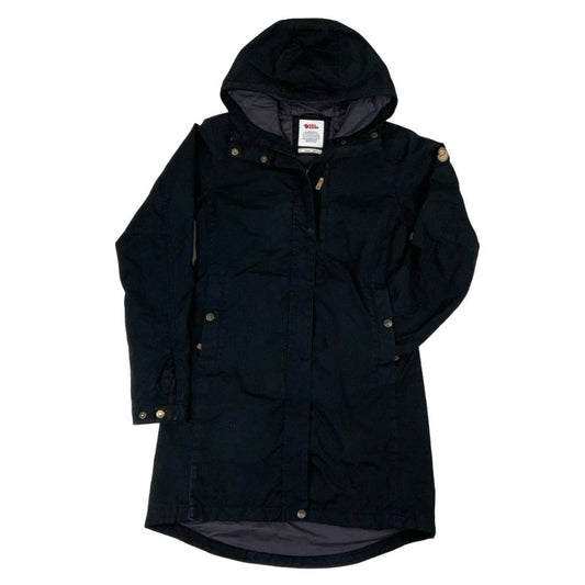 Fjällräven G-1000 89644 Womens Long Quilted Parka Black Coat XS 8