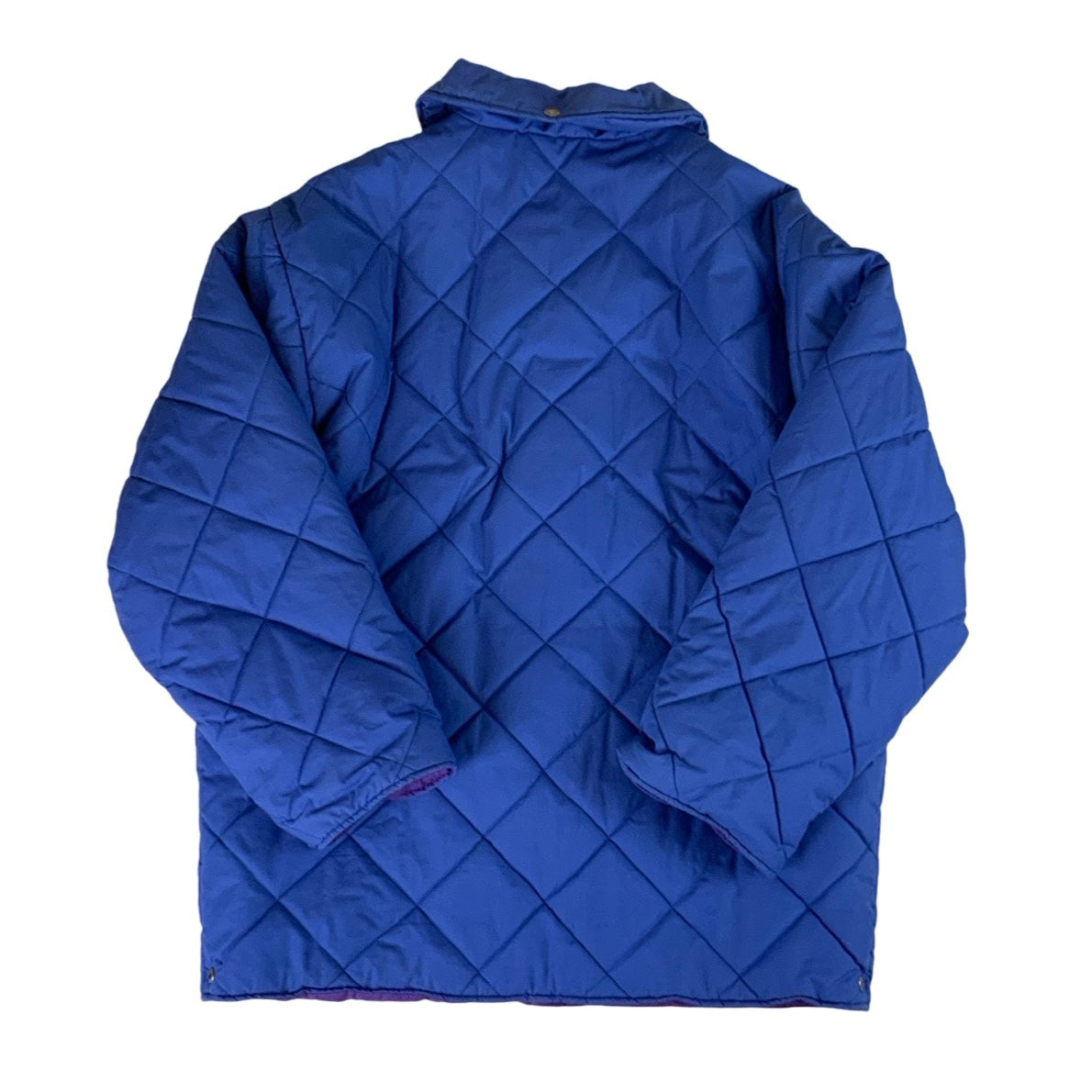 90s Fila Collared Quilted Blue Jacket XL