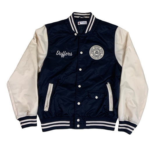 Vintage Navy & White 'Duffer' Varsity Jacket M L