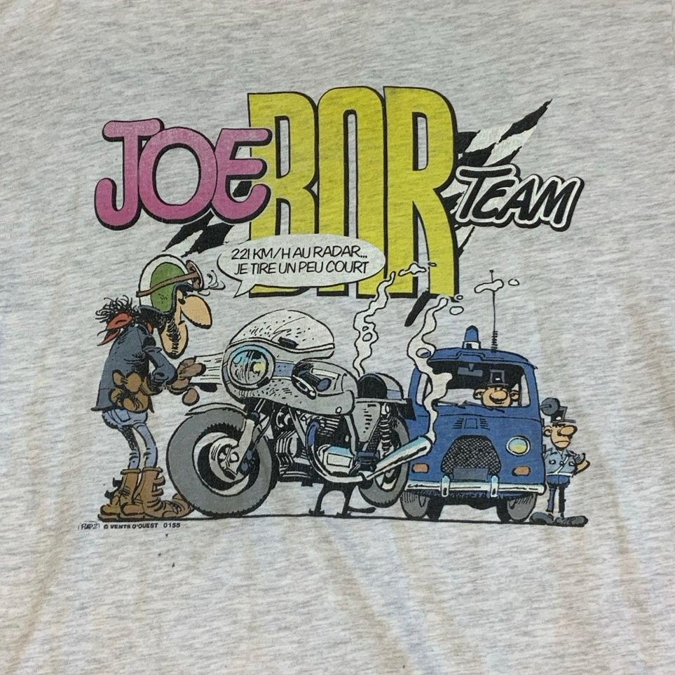 Vintage 90s Joe Bob Team Grey Graphic Tee L 18