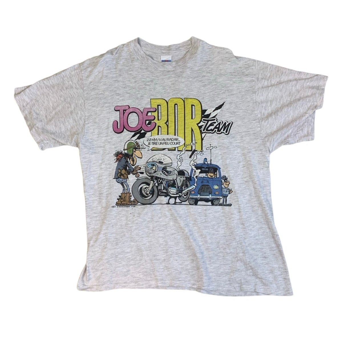 Vintage 90s Joe Bob Team Grey Graphic Tee L 18