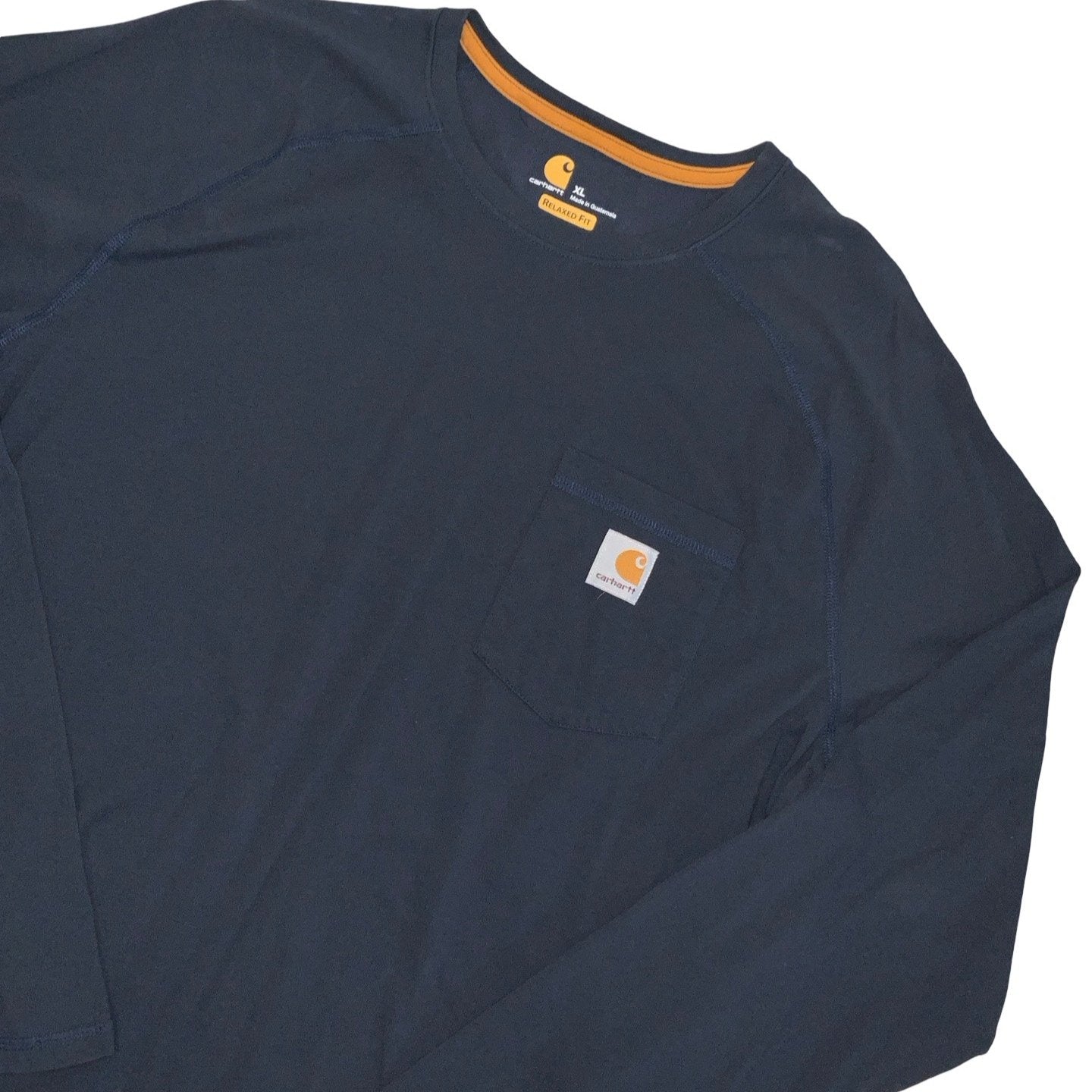 90s Carhartt Navy Blue Long Sleeve Tee L XL