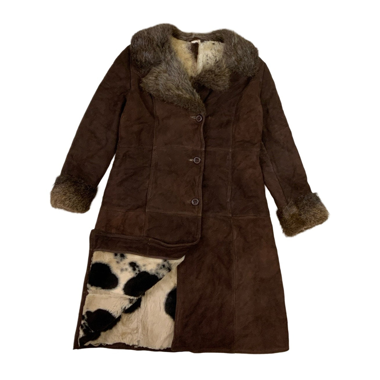 Vintage Animal Print Faux Fur Shearing Coat 16