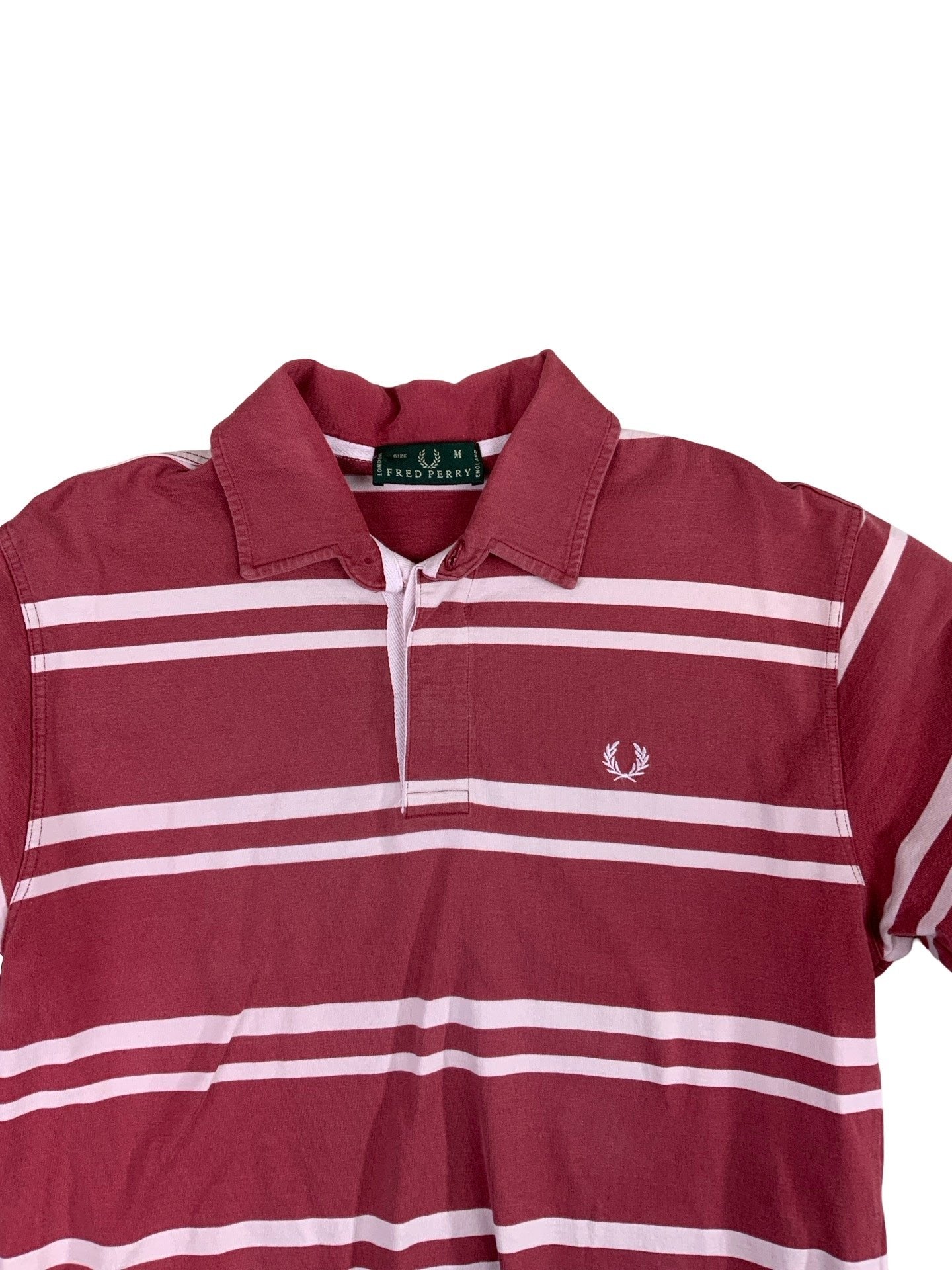 Vintage Striped Fred Perry Rugby Preppy Shirt M