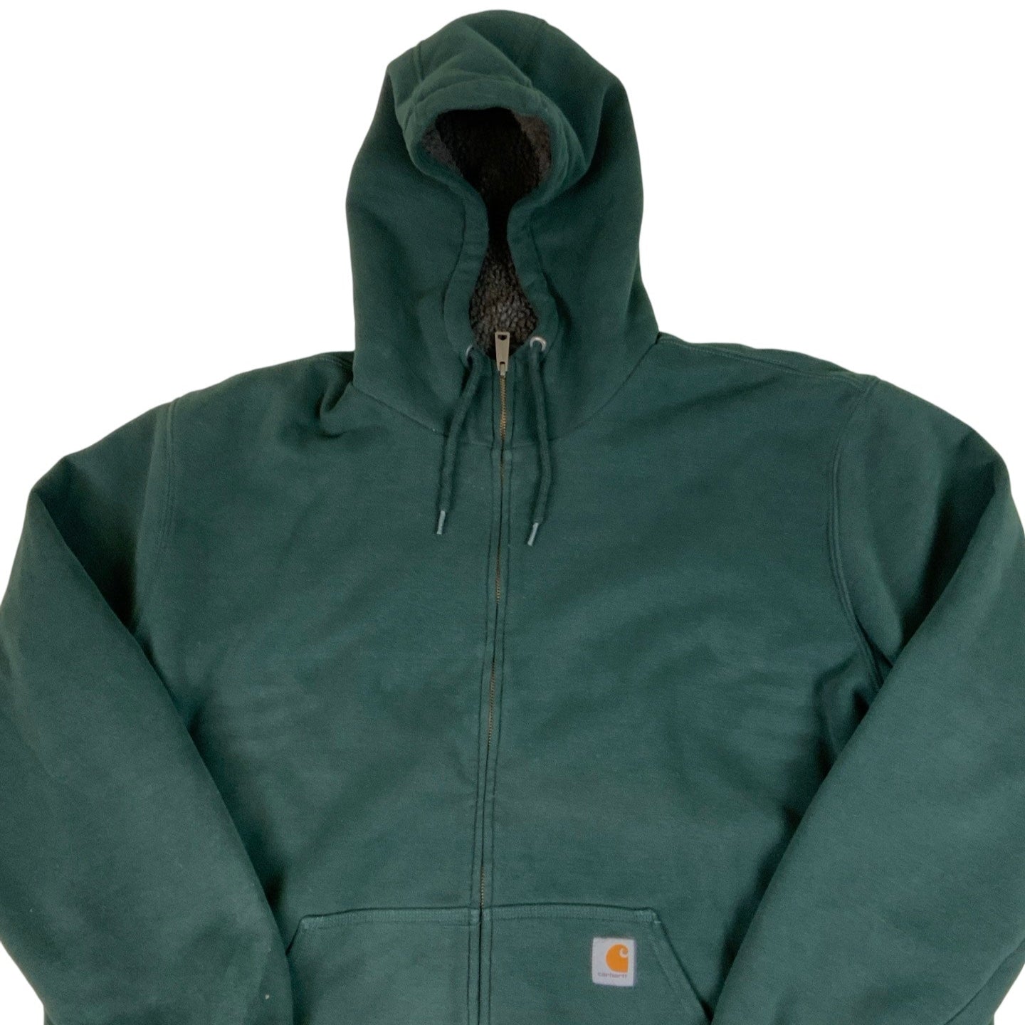 Green Carhartt Fleece Lined Workwear Hoodie 3XL Tall